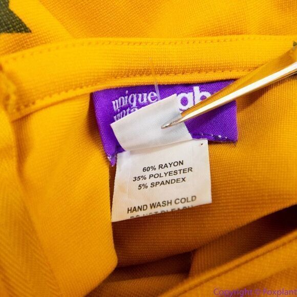 Unique Vintage Gwynnie Bee‎ Yellow Star Print Fit-And-Flare Dress, XL - Picture 14 of 15